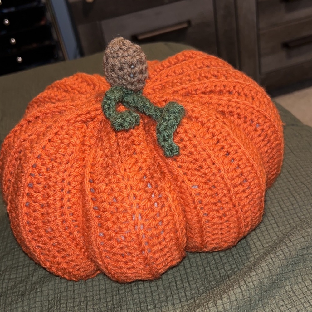 Handmade Crochet Pumpkin Decor 🎃👻